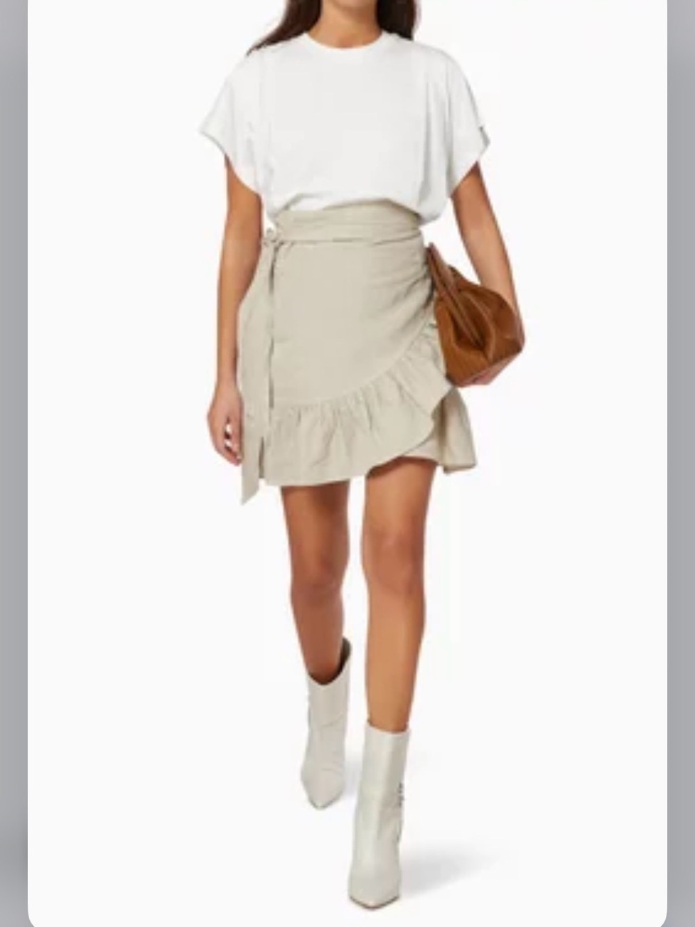 Isabel Marant Tempster Ecru Linen Wrap Skirt